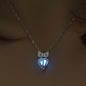 Halloween glow owl diy necklace